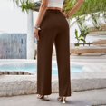 thumbnail image 5 of Stephy Women's New Thin Elastic Loose Large Size Korean Version of Everything Long Trousers Casual Trousers Haren, Black, L, 5 of 9