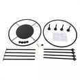 thumbnail image 5 of Freestanding Round Garment Display Retail Rack Clothes Store Display Rack Black, 5 of 10
