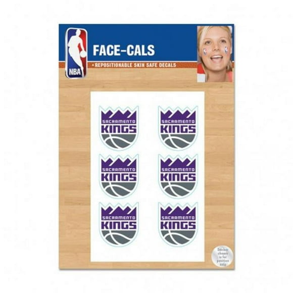 Wincraft 1493474220 NBA Sacramento Kings Tatouage Visage Cals