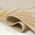 thumbnail image 2 of JONATHAN Y TUSCAN SUN 2 x 8 Runner Rug, Isla Coastal Cottage Palm Frond Border - Yellow/Cream, TSN207A-28, 2 of 6