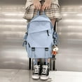 thumbnail image 5 of 15.6 Inch Lightweight Laptop Backpack for Students, Waterproof School Bag for College & Travel, Ideal Gift for Friends and Family, Gray Blue, 5 of 12