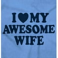 thumbnail image 2 of I Love My Awesome Wife Cute Husband Men's Crewneck Sweatshirt Brisco Brands X, 2 of 6