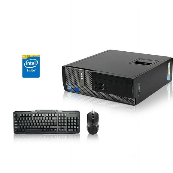 Restored DellOptiplex Desktop Computer 3.3 GHz Core i3 Tower PC, 4GB, 500GB HDD, Windows 10 Home x64, HDMI , USB Mouse & Keyboard (Refurbished)