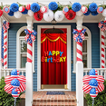 thumbnail image 5 of Colorful Happy Birthday Banner on Red Backdrop Background, Party Decorations for Birthday Party Photography Props Celebration Event Decors, 5 of 8