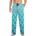 thumbnail image 4 of Mermaid Scale Pajama Pants Mens Lounge Pants Lightweight Men Pajama Bottoms with Drawstring Pockets, 4 of 7