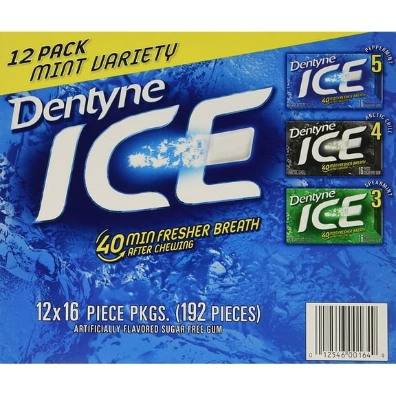 Dentyne Ice Mint Variety Gum, 12 Count