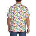 thumbnail image 3 of Fotbe Colored Armadillos Camisa Estampada de Manga Corta para Hombre, Casual de Verano, Estilo Playero, Sin Arrugas-3X-Large, 3 of 5