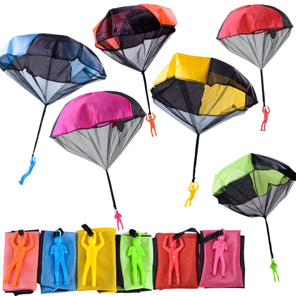 Sukalun Parachute Toy Set 6Pcs Tangles Free Throwing Hand Throw Flying