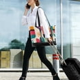 thumbnail image 5 of FORMRS Canvas Laptop Tote Bag for Women with 15.6" Computer Compartments Shoulder Handbag, Beige Abstract, 5 of 7
