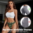 thumbnail image 4 of Thongs for Women - Asparagu vegetable No Show Seamless Womens Thongs Underwear, Soft Stretch G String Thongs for Women,Cuteness Ladies Thong Bikini Panties Briefs, 4 of 5