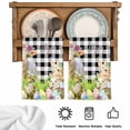 thumbnail image 5 of Easter Kitchen Towels Set of 4, Spring Rabbit Sheep Duck Eggs Plants Black Plaid Absorbent Dish Towels for Kitchen, Microfiber Hand Towel, Quick Drying Tea Towel for Cleaning Decorative Dishcloths, 5 of 7