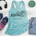 thumbnail image 2 of Danger Noodle Snake Tank Top, Ladies Racerback Tank Top, Reptile Tank, Funny Animal Pun, Animal Graphic, Cancun, Medium, 2 of 3