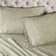 thumbnail image 2 of Cotton Rich 600 Thread Count Twin XL Sheet Set Italian Paisley, Sage, 2 of 7