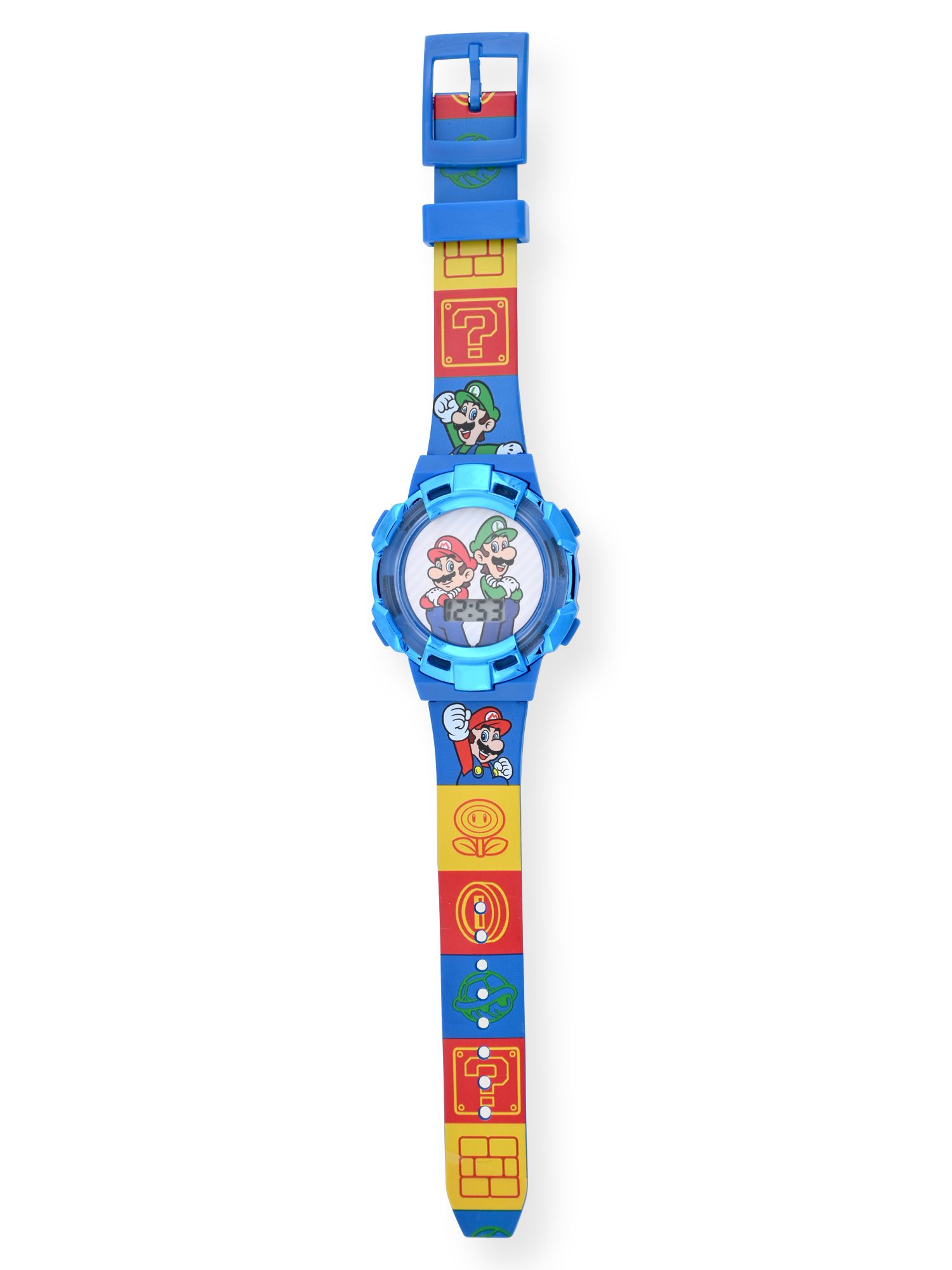 Super Mario Kids Flashing Lights Lcd Watch With Printed Strap - Walmart.com