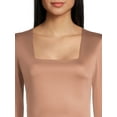 thumbnail image 4 of Madden NYC Juniors' Square Neck Top, Sizes XS-3XL, 4 of 5