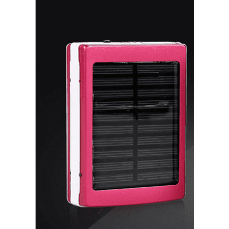 

Toyella Aluminum Alloy Camping Lamp Solar Power Bank Material Rose Red 6000MAh 1PC