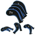 thumbnail image 1 of 10 fundas de neopreno para cabezas de palos de golf, fundas protectoras para putters, accesorios de golf (azul oscuro), 1 of 10