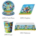 thumbnail image 2 of Decoración para fiesta de cumpleaños de Super Mario Bros, juego de vajilla con temática de Mario Brother, vasos, platos, globos, suministros para fiesta de bienvenida al bebé para niños, 2 of 5