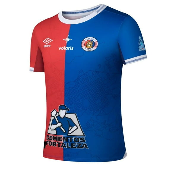 Umbro FAS Home Jersey 25-26 (US, Alpha, Small, Regular, Regular, Red/Blue)