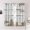 Abstract Paint 16 Grey B, variant on Blackout Curtains for Bedroom, Drapes Plastic Grommet Top Insulated Thermal Living Room, 52X84 in 2 Panels,White Brown Blue