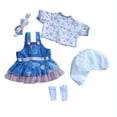 thumbnail image 3 of Reborn Baby Dolls Girl Clothes for 17-24inch Outfits Accesories (Juliet Skirt 5pcs Set), 3 of 5