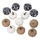 thumbnail image 1 of 12 piezas de cabazas artificiales mixtas cabazas de para decoración Acción de Gracias de boda del o Arpillera Bnca Negra Colcomx Calabaza de simulación, 1 of 4