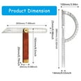 thumbnail image 5 of 360 Degree Sliding T Bevel Carpenter Angles Finders Wood Bevel Protractors Tool, 5 of 12