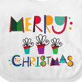thumbnail image 4 of Inktastic Merry Christmas Holiday Gift Boys or Girls Baby Bib, 4 of 4