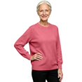 thumbnail image 6 of GILIGEGE Women’s Long Sleeve Crew Neck Cropped Sweaters,Lightweight Pullover Tops,Work Business Casual Outfits,Soft Knit Fall Sweater,Winter Clothing,Classic Basic Everyday Layer Hot Pink M, 6 of 9