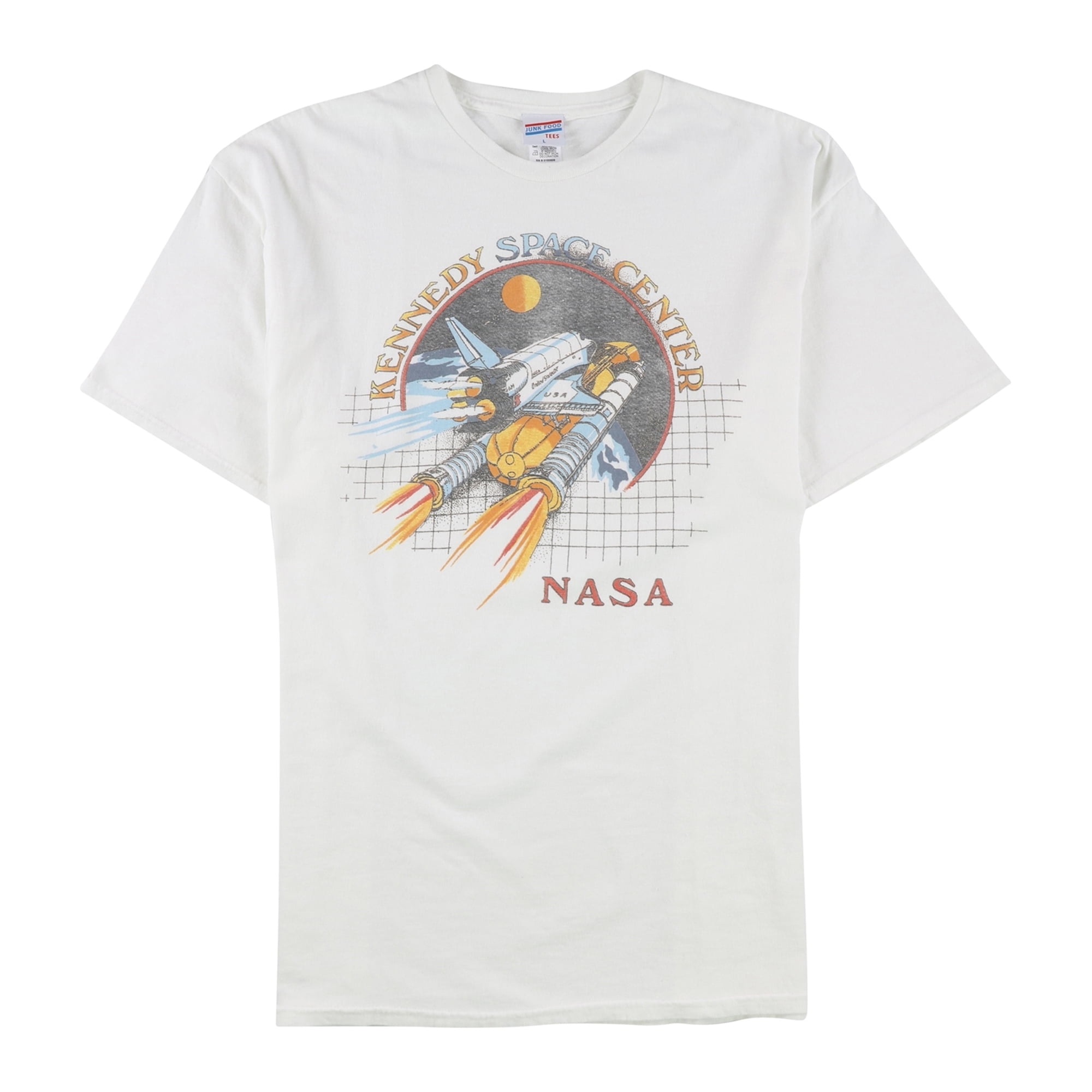 Junk Food Womens NASA Graphic T Shirt White Small Walmart
