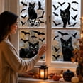 thumbnail image 7 of Halloween Cat Window Clings, Reusable Static Decals with Bats and Pumpkin Motifs for Glass Doors, Windows, Mirrors, Storefronts and Party Display Decor, 7 of 7