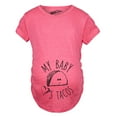 thumbnail image 2 of Maternity My Baby Loves Tacos Funny T shirt Cute Announcement Pregnancy Bump Tee, 2 of 9