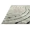 thumbnail image 4 of HR HANDCRAFT RUGS, shag Rug 8x10 for Living Room Decor 2021 Rug Trends Bright Modern Swirls Pattern, 3-D Hand Carved Shaggy Titanium and Black, 4 of 7