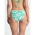 thumbnail image 3 of No Boundaries Hibiscus Printed Side Tie Bikini Bottoms, Women’s, 3 of 5