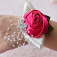 thumbnail image 6 of SPRING PARK Wrist Corsage Bracelet Bridesmaid Sisters Hand Flowers Wedding Party Bridal, 6 of 7