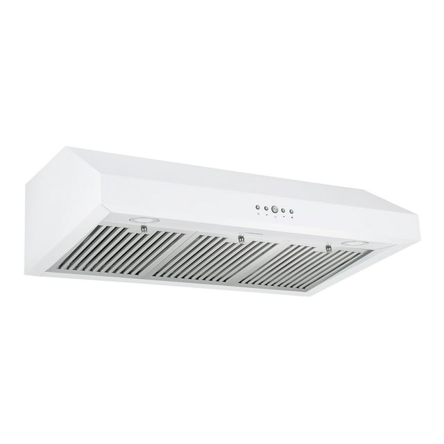 Ancona 36” Ducted Under Cabinet Range Hood in White