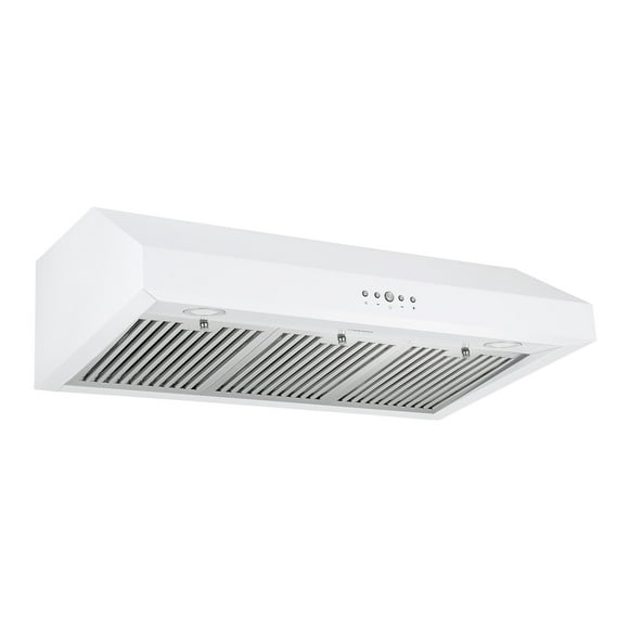 Ancona 36” Ducted Under Cabinet Range Hood in White