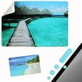 thumbnail image 2 of Mouse Pad Adhesive Bottom - Sticks to Any Surface - Portable - Webcam Covers and Screen Cleaner Included (Beach), 2 of 5