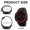 thumbnail image 2 of Reloj deportivo Digital de cara grande para hombre, reloj militar para correr, cronómetro con alarma resistente al agua, temporizador deportivo LED, 2 of 6