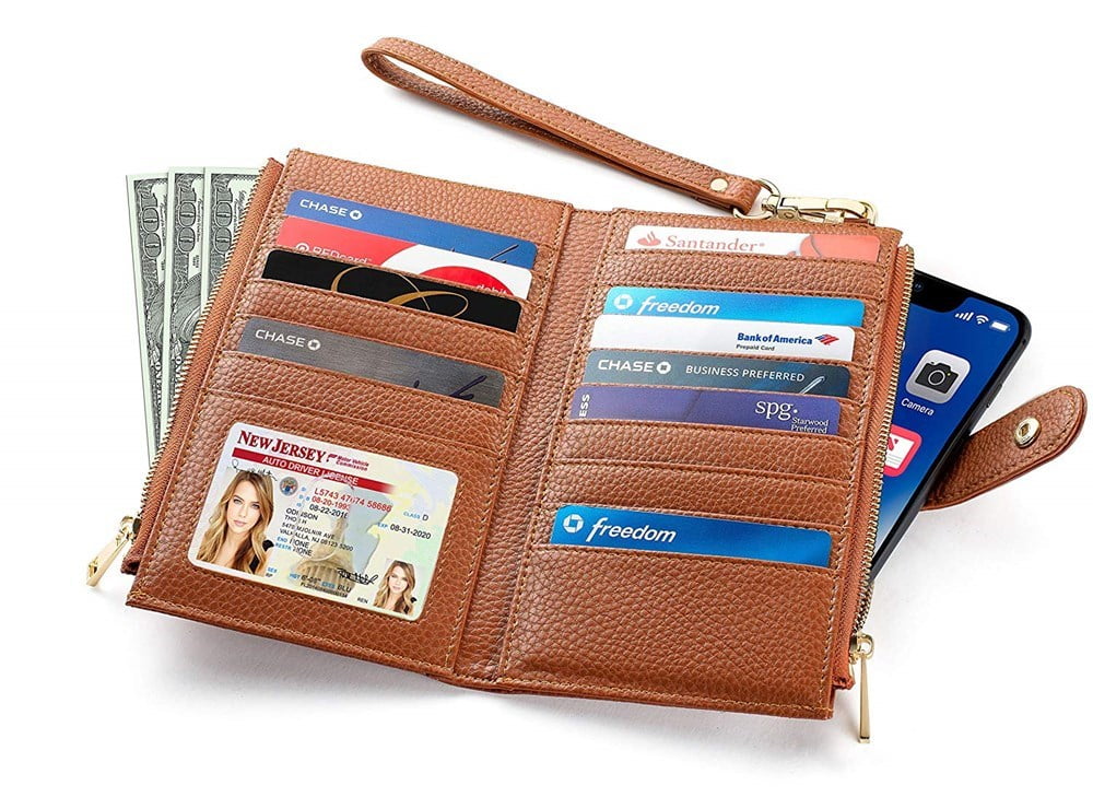 Claasico Women's Luxury RFID Blocking Bifold Wallet Multi Card Case