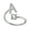 A, variant on Ring for Women Exquisite Fashion 26 English Alphabet Style Ring Letter Fashion Copper Ring