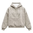 thumbnail image 4 of Kangaroo Pouch Hoodie Comfy Kangaroo Pouch Sweatshirts Fleece Kangaroo Pocket Sweatshirt Big Size Front Dog & Cat Carrier Sweatshirts, 4 of 5