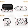 thumbnail image 5 of Hair Tool Organizer Bag with Heat Resistant Mat Removable Travel Storage Case for Hot Air Brushes Curling Irons Black Paws and Hearts Pattern, 5 of 8