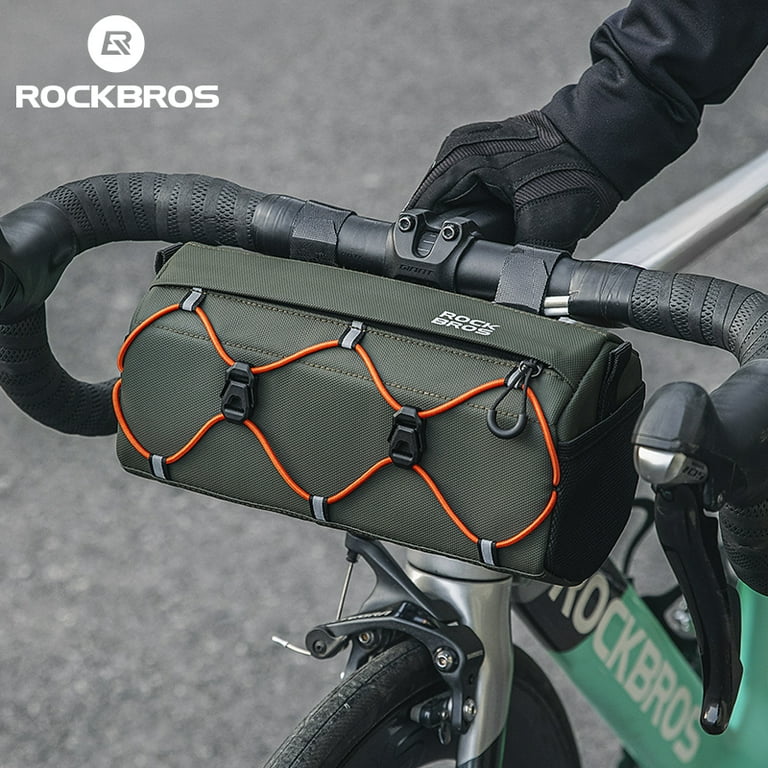 ROCKBROS Bike Front Handlebar Bag Capacity Reflective