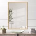 thumbnail image 2 of MAYEERTY 38"x26" Rectangle Wall Mounted Mirror Aluminum Framed Mirror,Gold Set of 2, 2 of 4