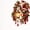 B, variant on Christmas Story Lantern Wreath Wall Decor Nativity Scene Wall Decor with Pine Cone and Red Berry Accents, for Christmas Home Wall Display and Holiday Gifting
