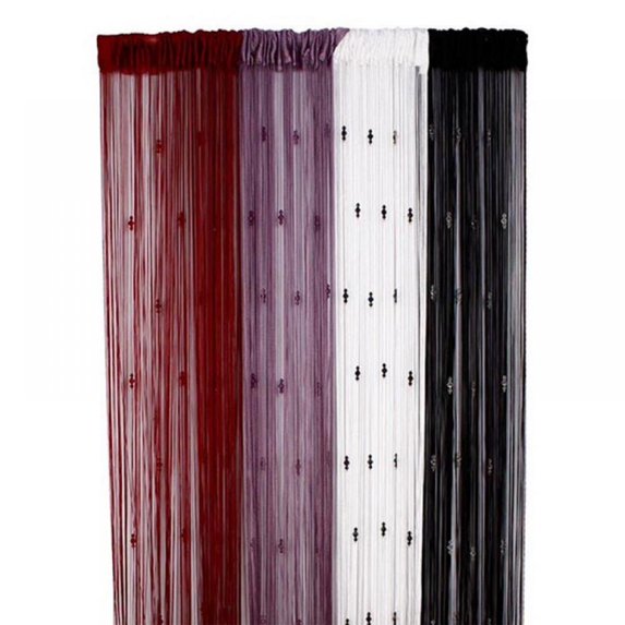 Clearance Door String Curtain Bead Curtain Fringe Window Panel Room Divider for Wedding Coffee House Restaurant Party 1pcs 78.74 x 39.37 inch
