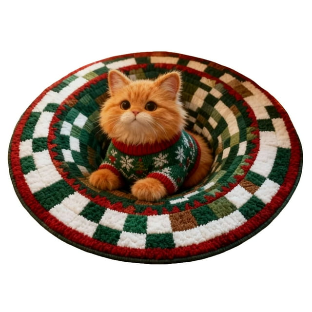 Christmas Decor,Shaggy Area Rug Floor Mat For Home Living Space Bedroom Comfortable Soft Carpet
