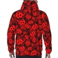 thumbnail image 3 of Bingfone Ladybugs 1 Men's Drawstring Hoodie Long Sleeve Pocket Sweatshirts-Small, 3 of 6