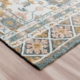 thumbnail image 6 of LR Home Bella Therese Gray/Orange Bohemian Floral Wool Area Rug, 9' x 12', 6 of 7